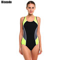 Riseado 2016 Brand Swimwear Women One Piece Swimsuit Sexy Sports Swimsuit Backless Swim Bathing Suits