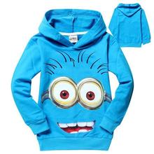 New 2015 outwear despicable me minion boys hoodies girls nova sweatshirts kids children hoodies Autume Spring