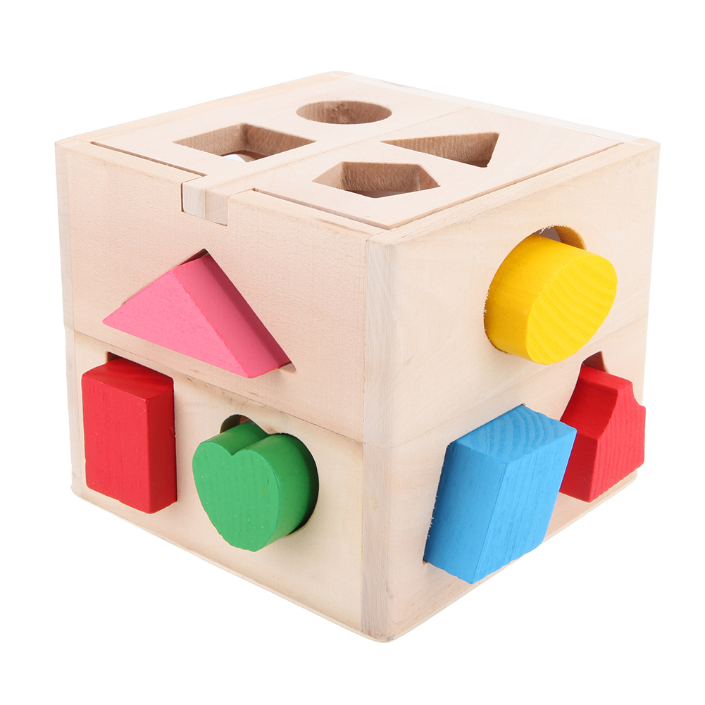 Colorful Block Intelligence Shape Learning Sorter Box Baby Kid Educational Toy S