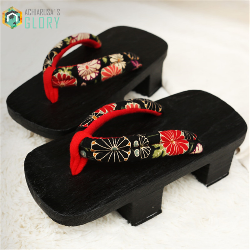 Tong Kimono Geta Japonais Bois Paulownia Pointure 36 - Pour Pieds Fins Style Geisha