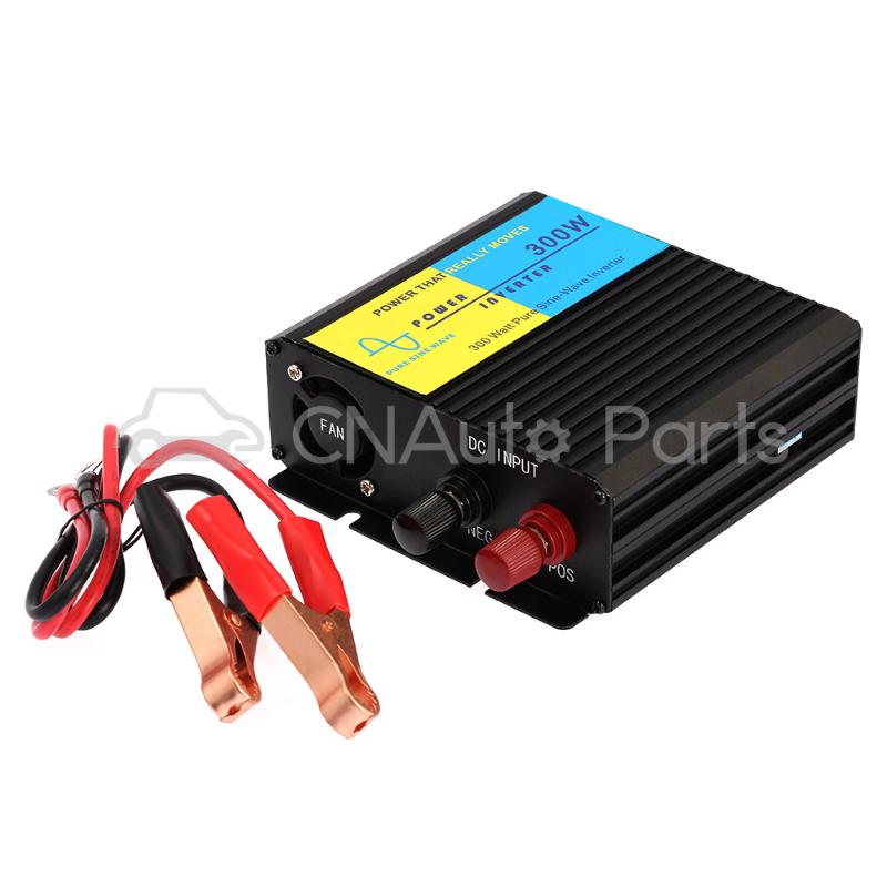 300W Pure Sine Wave Car Power Inverter Charger Adapter 12V DC to 220V AC
