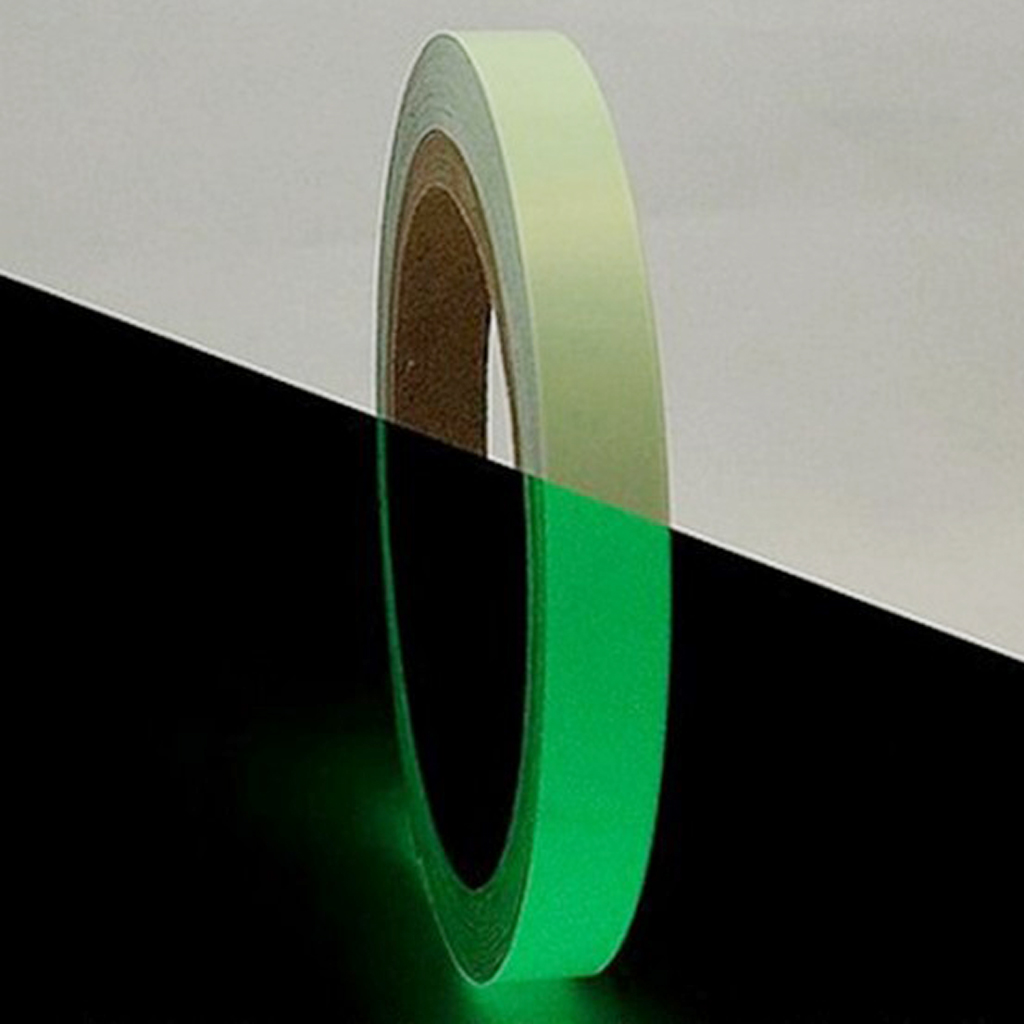Reflective Glow Tape Self-adhesive Sticker Removable Luminous Tape Fluorescent Glowing Dark Striking Warning Tape Waterproof