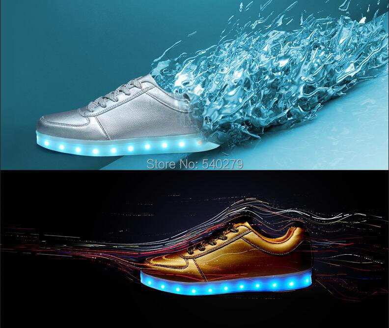 golden light shoes