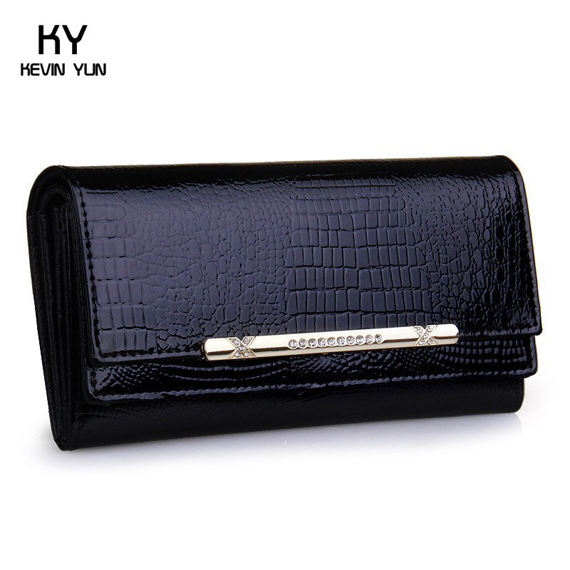2015 luxury crocodile women wallets genuine leather high quality designer brand wallet lady fashion clutch casual