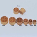 1 Pair Organic Wood Ear Stretcher Octopus Saddle Earring Hand Carved Ear Gauges Free Shipping High