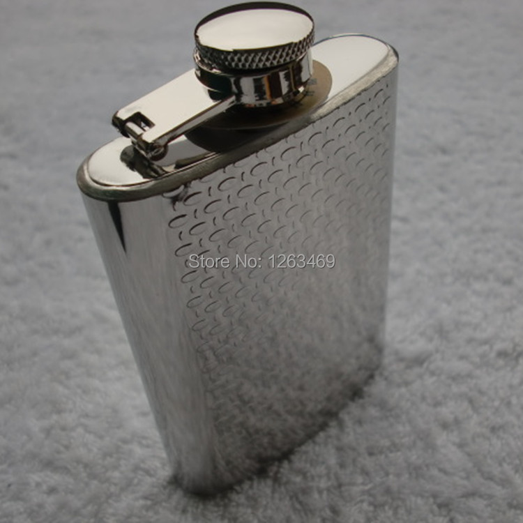Portable Outdoor Embossing Stainless Steel 4Oz Hip...