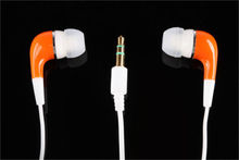 Orange 3.5mm In-Ear Earphone Earbud with Microphone for phone Tablet PC Phablet Free Shipping