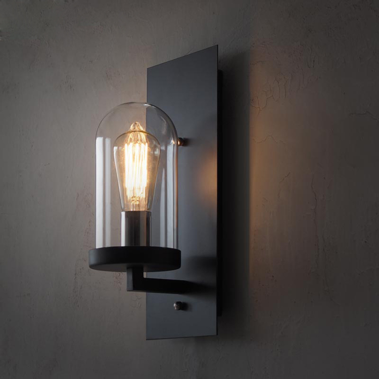 Loft Vintage Ancient American Countryside Clear Glass Edison Wall Sconce Lamp Bathroom Mirror ...