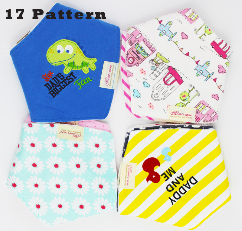 3 Pcs Lot 100 Cotton Baby Bibs Boys Girls Towel Bandanas Chiscarf Idren Cravat Infant Saliva