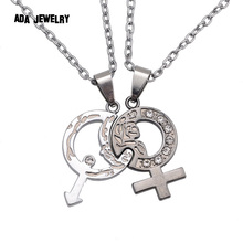 New Arrival Fashion Metal Chain Men Necklace Anchor & Cross Couple Necklace Jewelry Lovers And Couple Romantic Gift