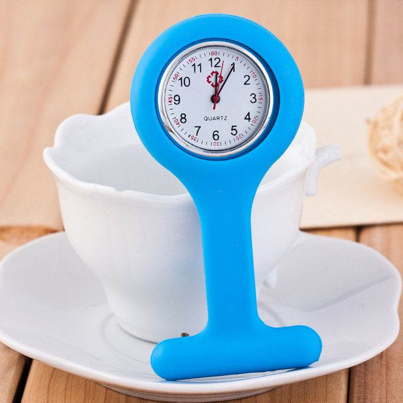 Pin type Silicone Nurse Watch hospital Quartz watch For Doctors Easy to