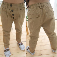 Retro Toddler Kid Boy Khaki Casual Pants Straight Trousers 2 7Y Baby Clothes S19
