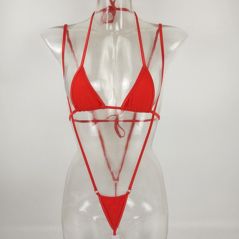 Atlético Excepcional barrera Mini Micro Bikinis Exóticos Set Sexy Vendaje Traje De Baño Mujeres Malla De  Algodón Transparente Traje De Baño Beach Bathsuit Top + Thong String De  9,83 € | DHgate