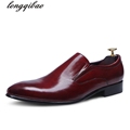 Brand specifications 37 44 men s crocodile pattern leather comfortable top quality luxury wedding shoes men