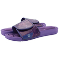 Rowoo Mens Purple Classic Hotel House Adjustable Upper EVA Memory Foam Beach and Pool Sandals Indoor