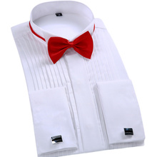 2016 Top Fashion Men font b Dress b font Shirt Luxury Brand font b Wedding b