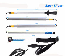 1 PC Naturehike Alpenstock Super Light 7075 Aluminum Alloy EVA handle 5 section Adjustable Canes Hiking