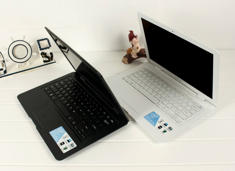 Russia Only EMS Free Slim Ultrabook Laptop Computer With Russian Keyboard Intel Atom Dual Core CPU