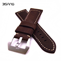 Retro Leather Watchbands For PAM brown leather Material 22mm 24mm 26mm Brown Strap with Buckle For