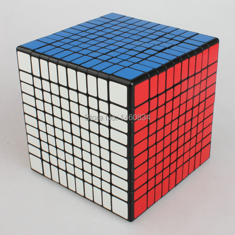 ShengShou 10x10x10 Puzzle Speed Cube (102mm) White/Black Magic Cube