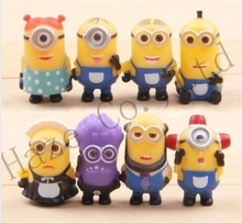 8pcs MINIONS Movie Toys Action Figures kid gift