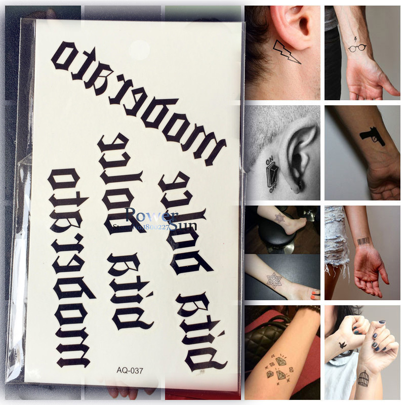 letter font tattoos