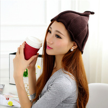 2015 new fashion men hat korean style women winter dress fishermen beanies casual knit pointy hat beggar bowlway screw cap HT052