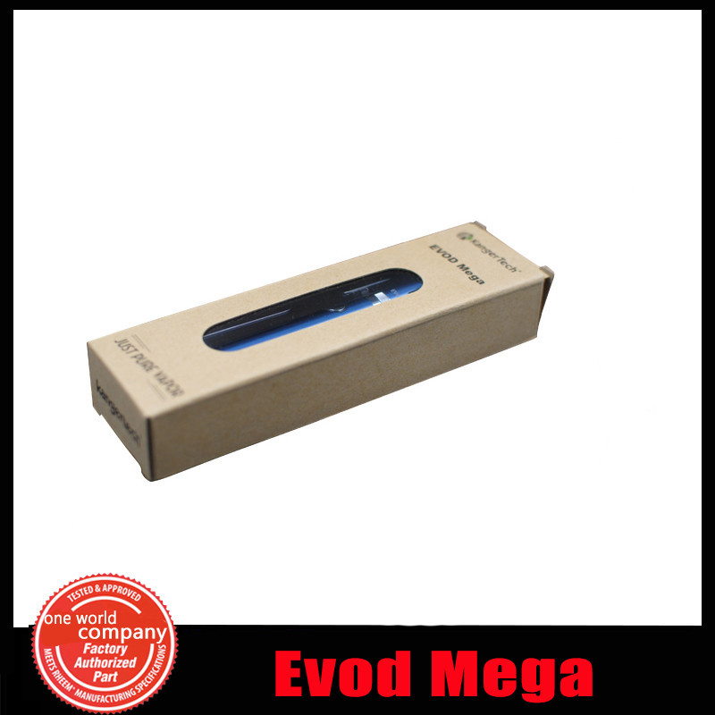 10 1 100% Authentic Kanger Evod Mega Electronic cigarette Adjustable battery 1900mah  e cig Kanger Evod Mega Starter Kit 