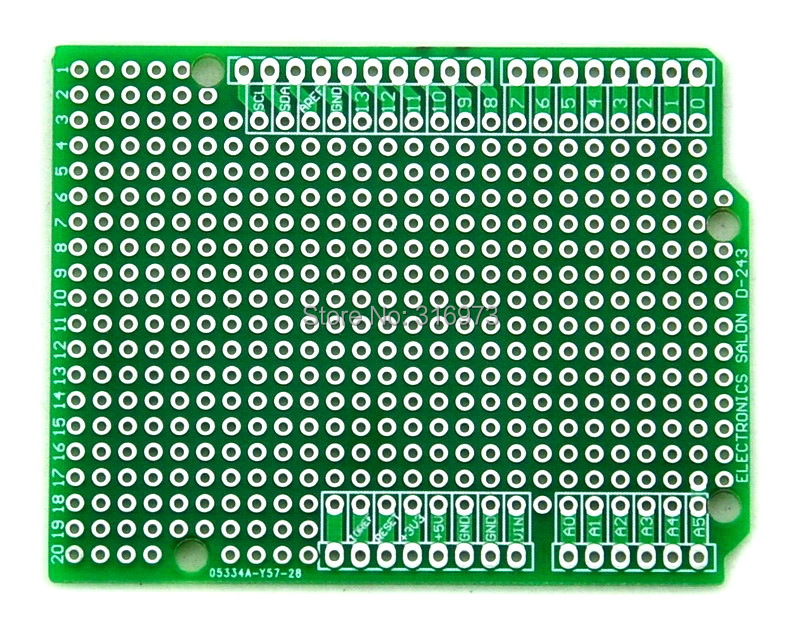 Гаджет  (10 pcs/lot) Prototype PCB for UNO R3 Shield Board DIY. None Электронные компоненты и материалы