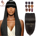8A Clip In Human Hair Extensions Brazilian Straight Clip in Human Hair Extensions Hair Clip ins