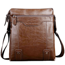 Fashion Genuine Leather Men’s Messenger Bags Man Portfolio Office Bag Quality Travel Shoulder Handbag for Man DS02