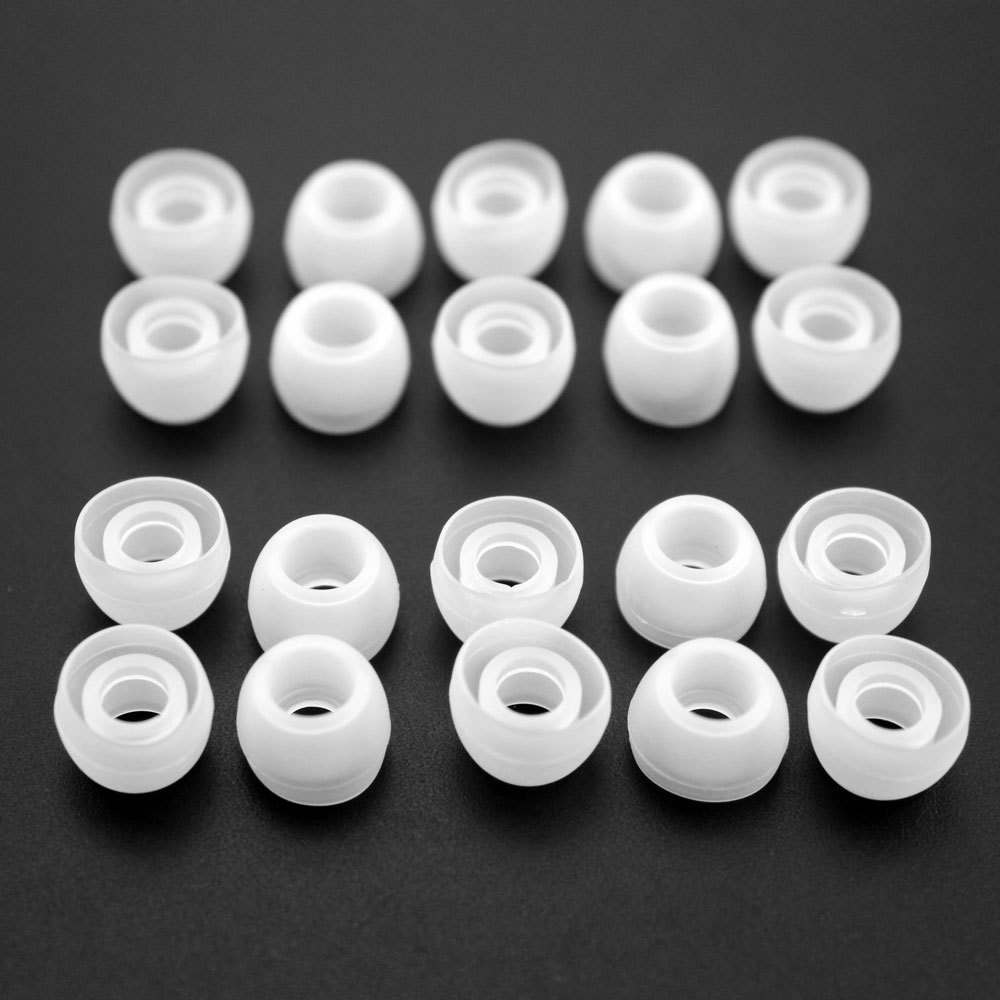 Free Shipping 10 Pairs White Small Size Replacement Silicone EARBUD Tips for Skullcandy Sony Bluetooth LG