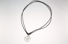 New Tibetan Silver Pentagram Pendant Necklace Choker Charm Black Adjustable Cord Factory Price Handmade Jewlery