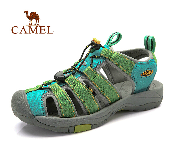 Camel outdoor beach sandals and lightweight elastic closed toe sandals ...