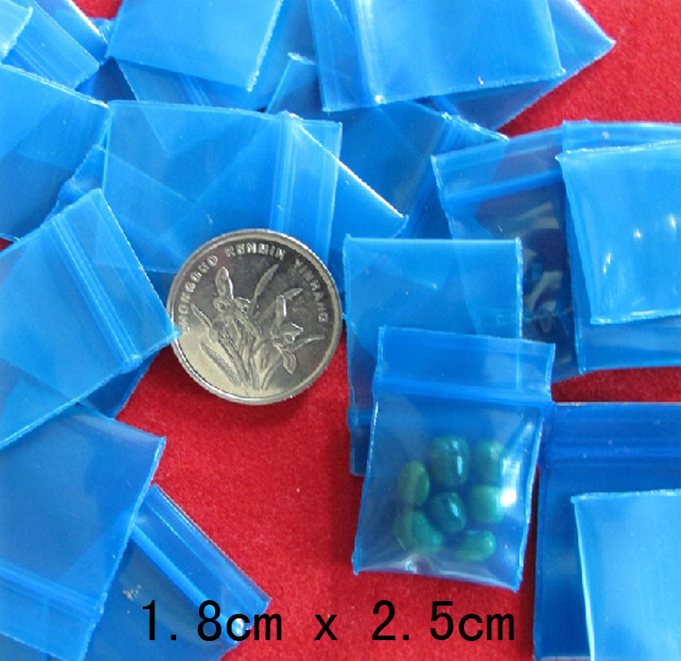 18*25*0.2mm1000PCS Ziplock bag plastic package the COINS bgs Reclosable