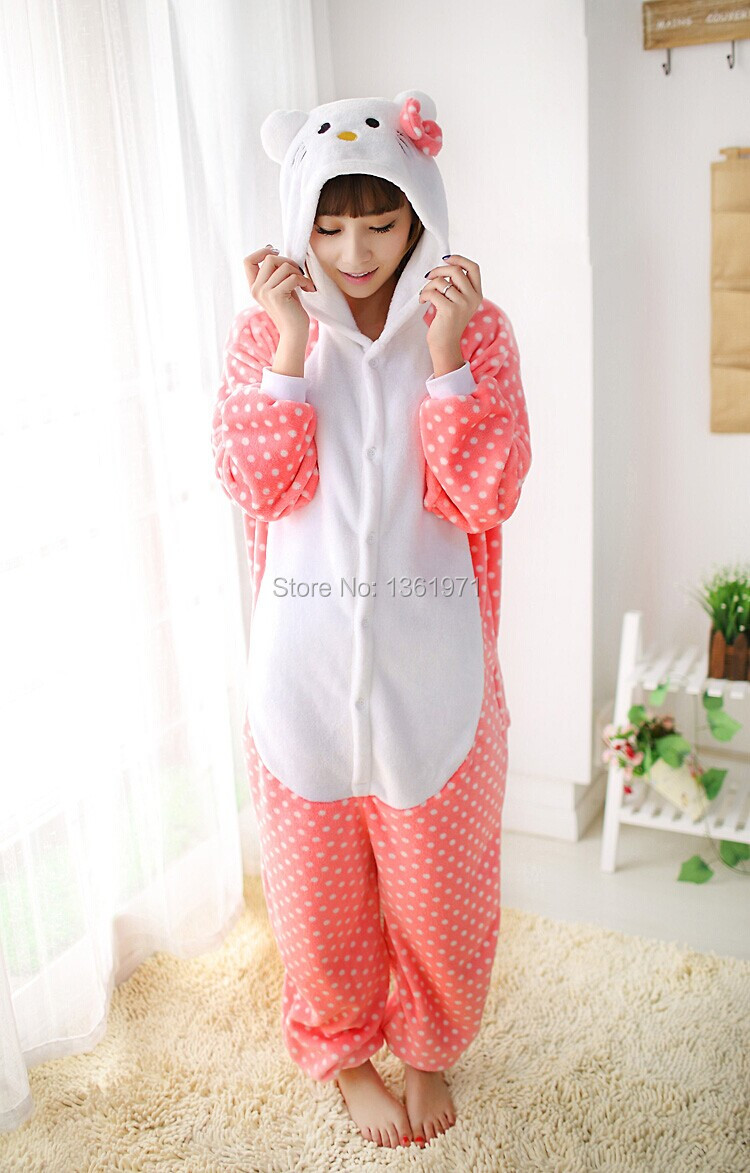 Hello Kitty Kawaii Animal Pajamas for winter