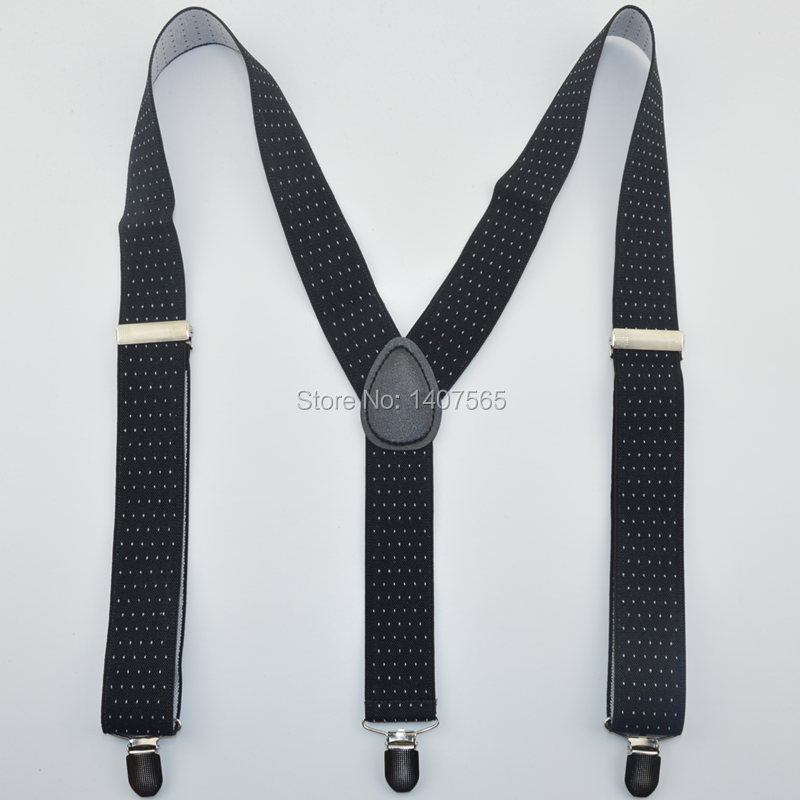Wholesale Mens Suspender 3.5cm Women Big Plussize Suspenders Black Navy