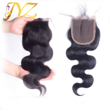Body Wave Closure,Human Hair Closure With Bleached Knots unprocessed Wholesale 4×4 brazilian human hair lace closure
