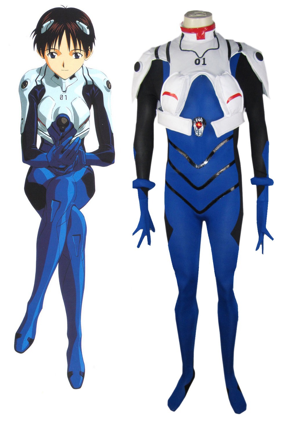 Neon Genesis Evangelion Ikari Shinji EVA-01 Test Type Meisters Uniform Anim...