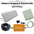 1 Year Guarantee Full Kit GSM 900 Cellular Signal Repeater ALC 65dB Gain Mobile Phone Amplifier