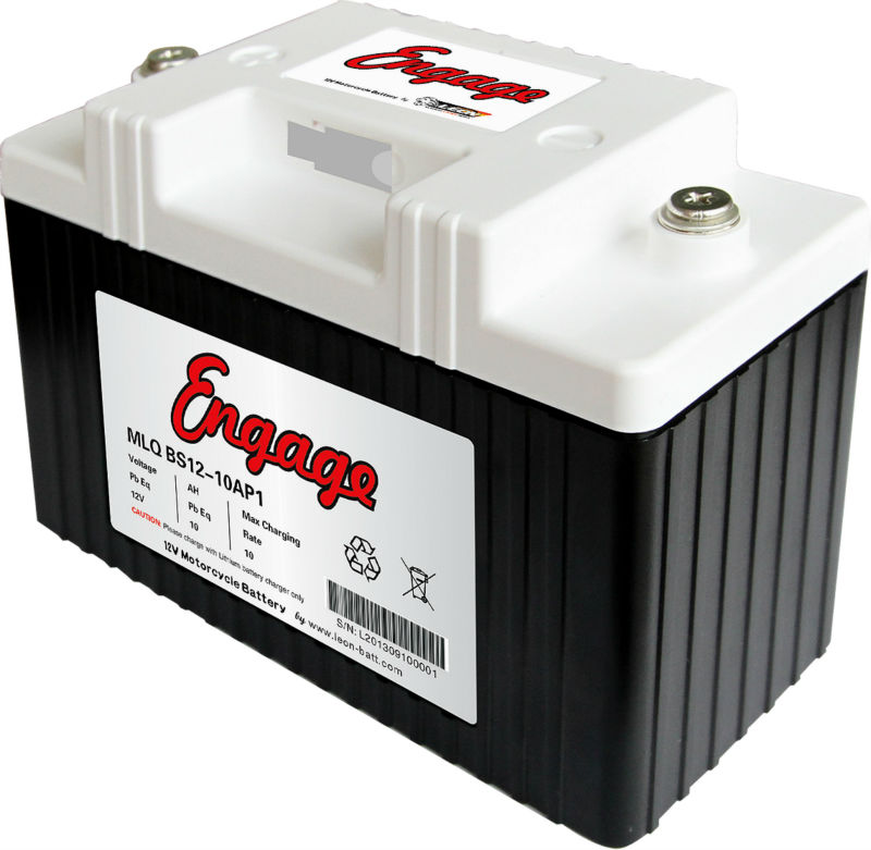 12Ah PbEq motorcycle lithium battery & chargers LiFePO4 lithium