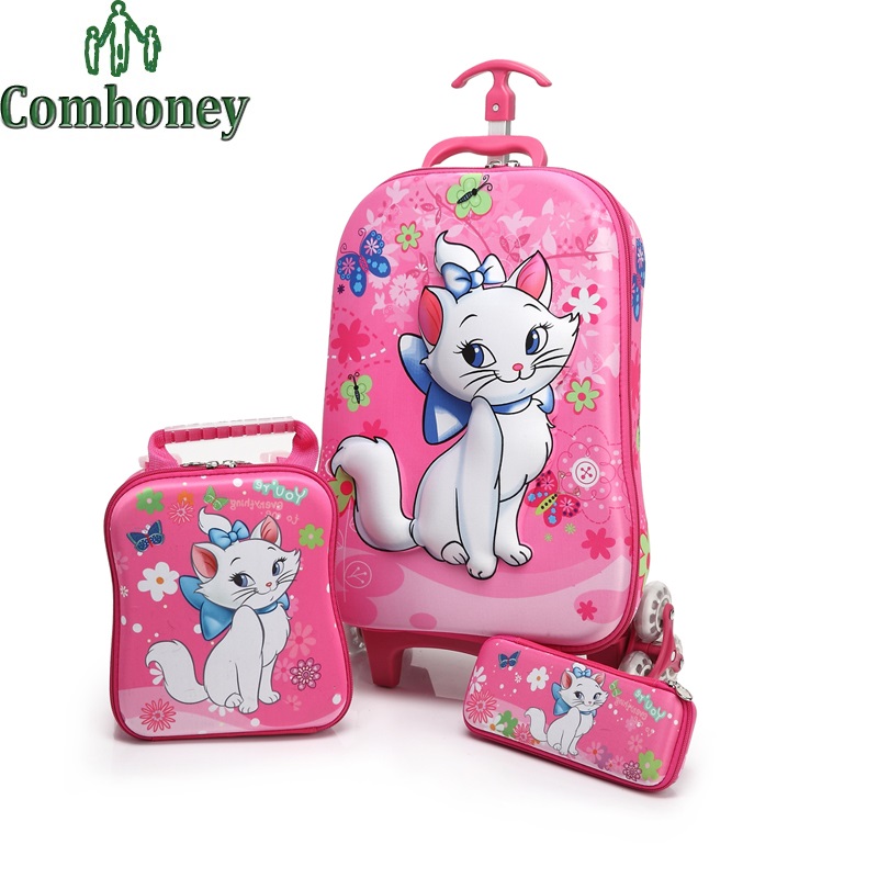 girls pink luggage