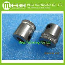 10pcs/lot 3d Printer MK7 Stainless Steel Extrusion Gear for 1.75mm Filament