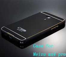 2015 Meizu MX4 pro bumper Aluminum metal bumper Plastic back cover luxury case for Meizu MX