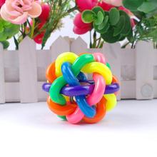 Colorful Pet Dog Cat Bell Toy for Small Medium Large Dog Pet Products Round Toys