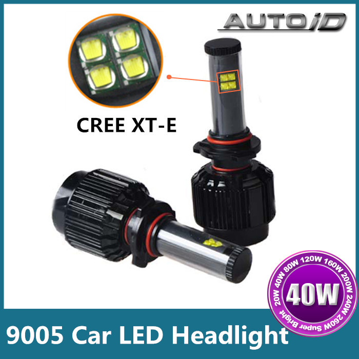 New 2014 CREE XT-E LED 40W 3600LM 6000K 9005/HB3 Auto Car LED Headlight Fog Lamp Bulb
