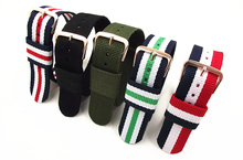 1PCS High quality 16MM 18MM 20MM 22MM nato strap Rose gold buckle nato straps Watch band watch strap 5 colors