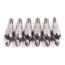 6pcs lot Hunting Crossbow Arrowhead Broadheads Arrow Accessories 125grain Screw Insert Arrow Steel Piont in Bow