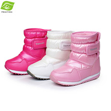Top Fashion Snow Boots Grils Cute Waterproof Winter Boots Grils Plush Lining Skidproof Warm Shoes White Pink Fushia
