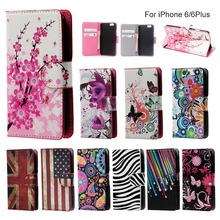 ForApple iphone 6 4 7inch Butterflies Flower Leather font b Mobile b font font b Phone